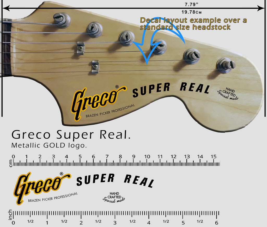 Greco Super Real GOLD Voodoo Decals