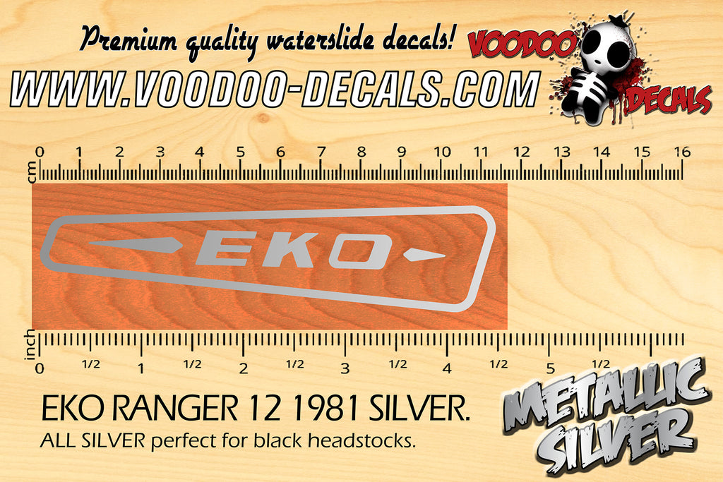 EKO RANGER 12 1981 SILVER – Voodoo Decals