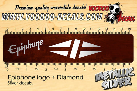 Epiphone logo + Diamond - SILVER