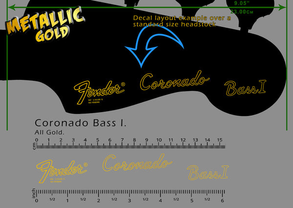 Fender Coronado Bass I - ALL GOLD