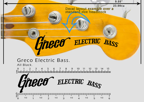 Greco Electric Bass - BLACK