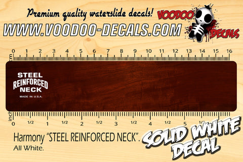 Harmony STEEL REINFORCED NECK - WHITE