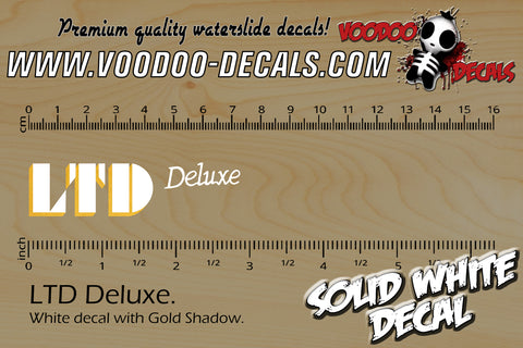 LTD Deluxe WHITE- GOLD Shadow