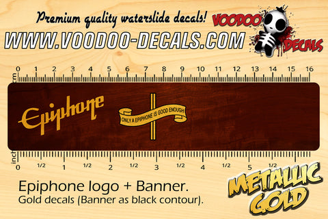 Epiphone logo + Banner - GOLD