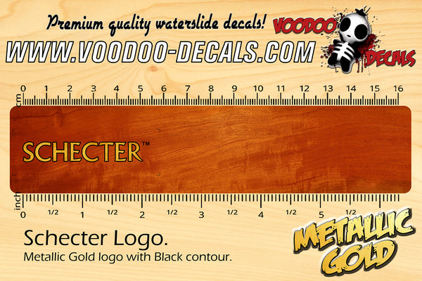 Schecter logo BOLD - GOLD
