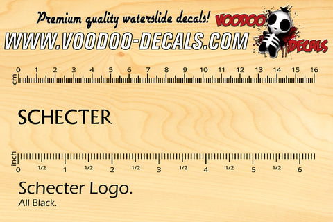 Schecter Logo -BLACK