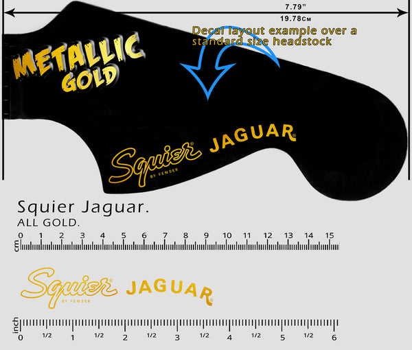 Squier Jaguar ALL GOLD