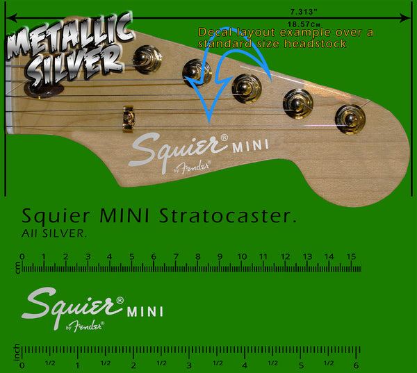 Squier MINI Stratocaster - ALL SILVER