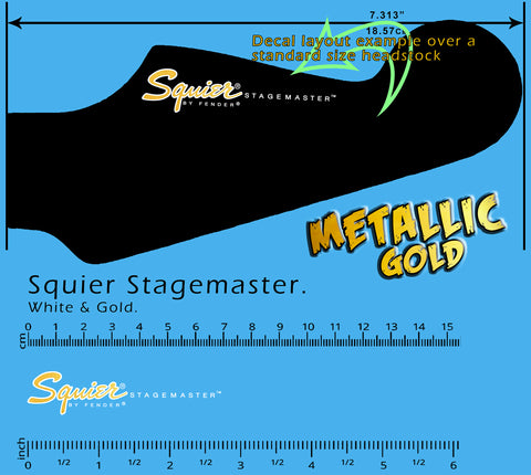 Squier Stagemaster WHITE & GOLD