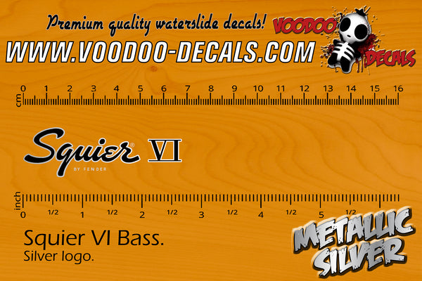 Squier VI Bass SILVER
