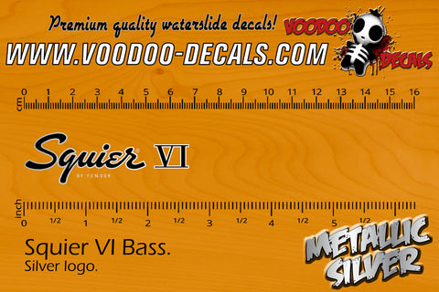 Squier VI Bass SILVER