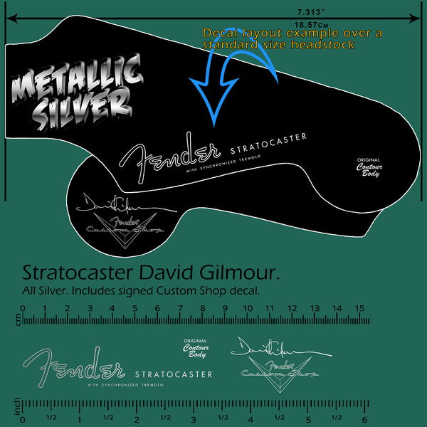 Stratocaster David Gilmour ALL SILVER
