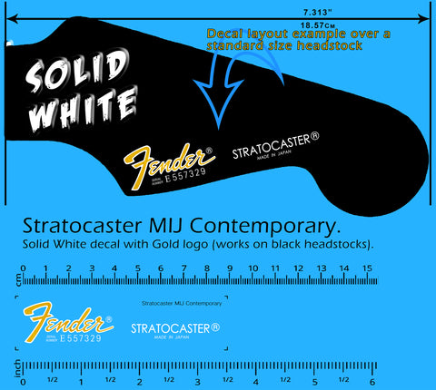 Stratocaster MIJ Contemporary WHITE-GOLD