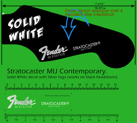 Stratocaster MIJ Contemporary WHITE-SILVER