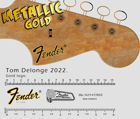 Stratocaster Tom Delonge 2022 - GOLD