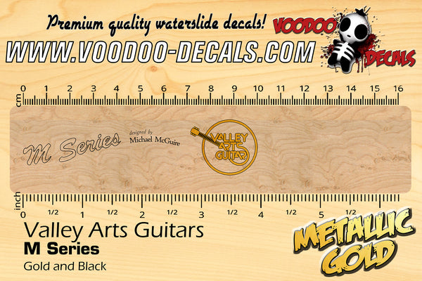 Valley Arts Guitars M Series - BLACK & GOLD