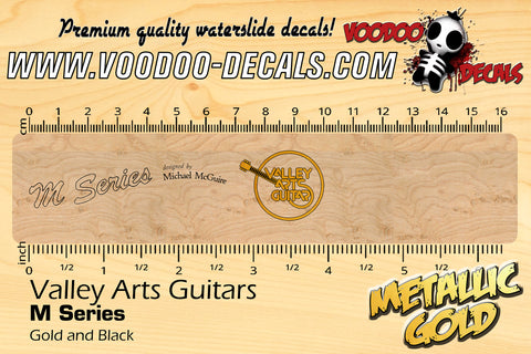 Valley Arts Guitars M Series - BLACK & GOLD