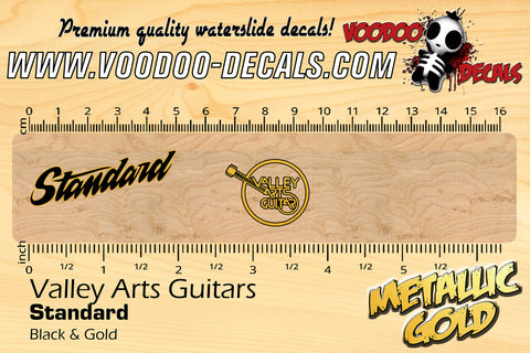 Valley Arts Guitars Standard - BLACK & GOLD