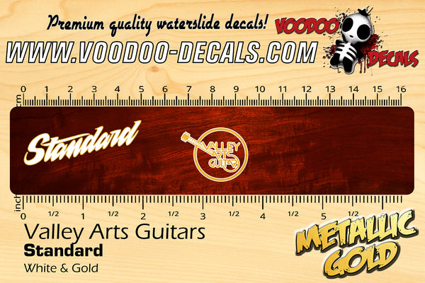 Valley Arts Guitars Standard - WHITE & GOLD
