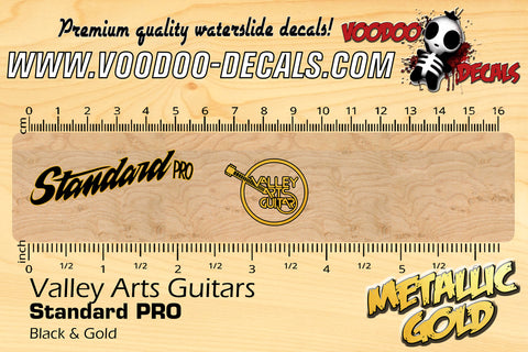Valley Arts Guitars Standard PRO - BLACK & GOLD
