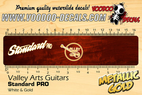 Valley Arts Guitars Standard PRO - WHITE & GOLD