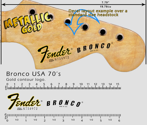 Fender Bronco 70s USA - GOLD