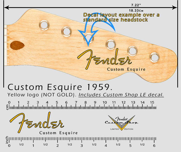 Custom Esquire 1959 NON-METALLIC