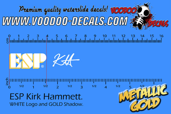 ESP Kirk Hammett GOLD-WHITE Shadow
