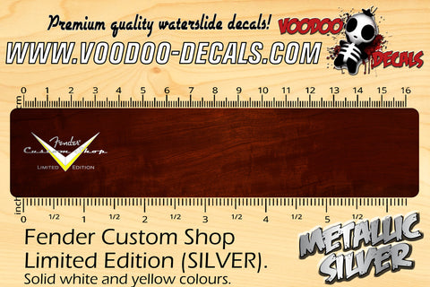 Fender Custom Shop Limited Edition (White & Yellow) SILVER LETTERING