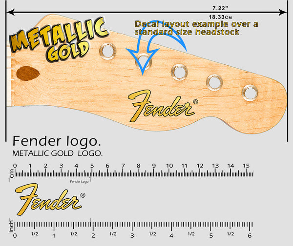 Fender Logo GOLD