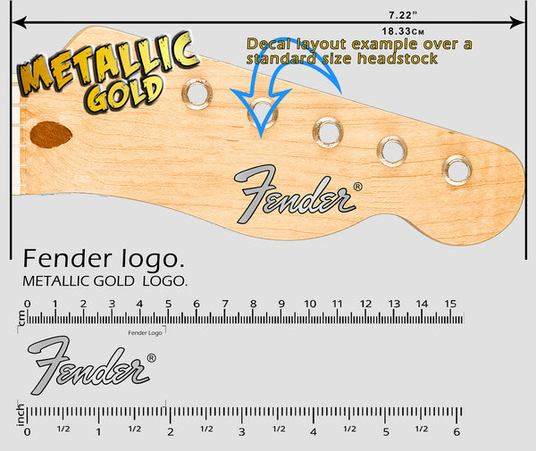 Fender Logo SILVER