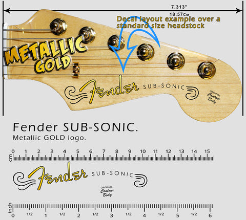 Fender Sub-Sonic -  GOLD LOGO