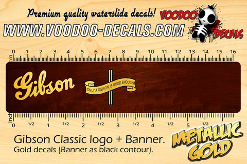 Gibson Classic logo + Banner GOLD