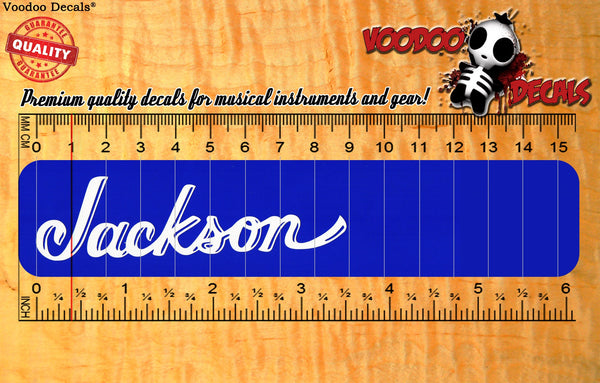 Jackson Vinyl decal - ALL WHITE