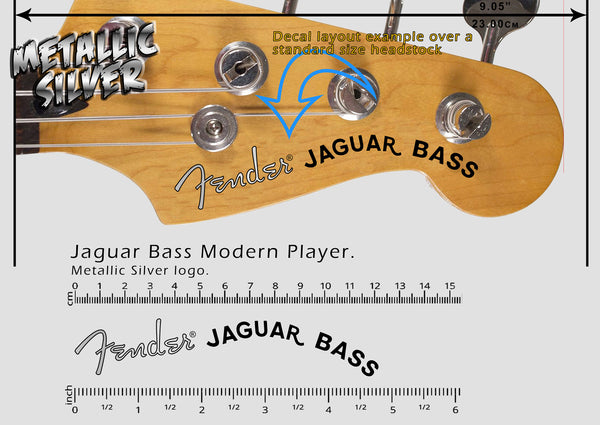Jaguar Bass Modern Player - Silver logo