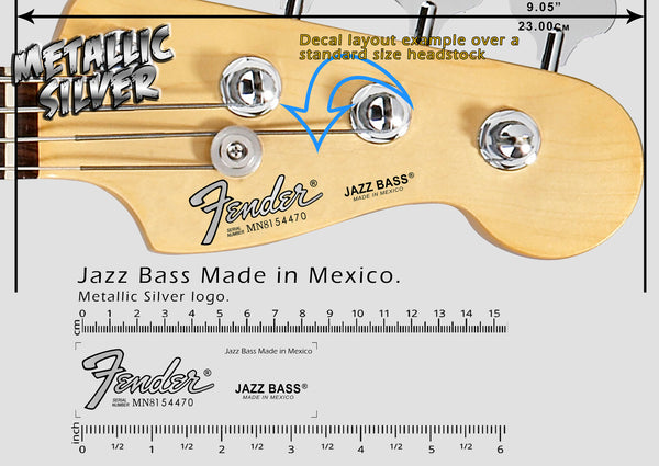 Jazz Bass Made in Mexico - SILVER