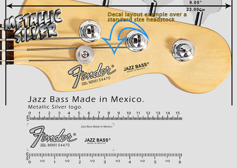 Jazz Bass Made in Mexico - SILVER – Voodoo Decals