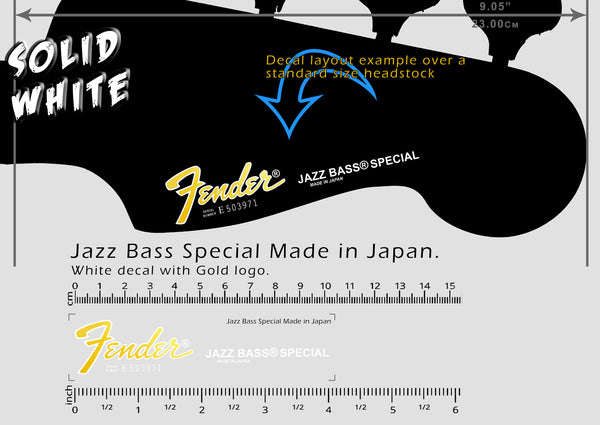 Jazz Bass Special Made in Japan - White and Gold