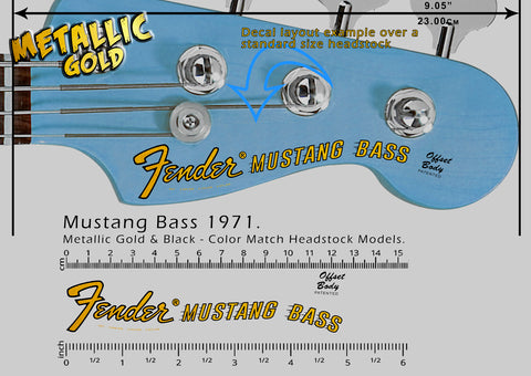 Mustang Bass 1971  (Color Match Heastock)