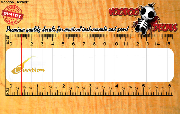 Ovation Vinyl decal - ALL GOLD