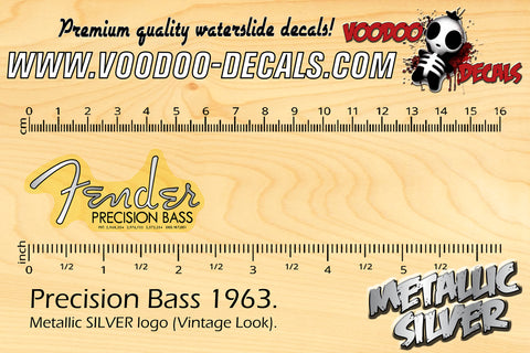 Precision Bass 1963 SILVER - VINTAGE LOOK