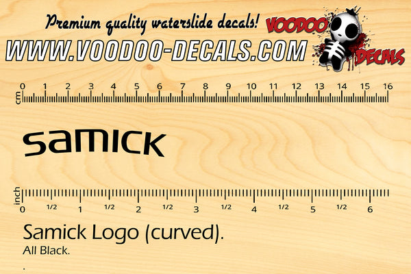 Samick Logo (Curved) BLACK