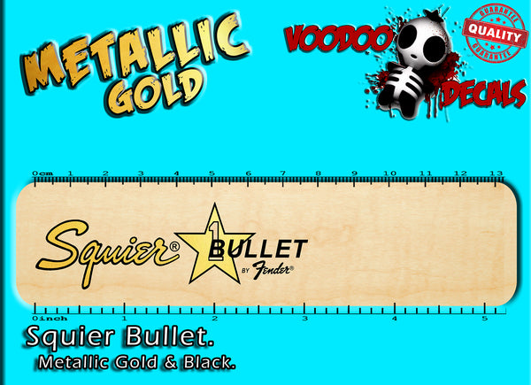 Squier Bullet - Gold and Black
