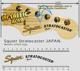Squier Stratocaster Japan - Gold logo