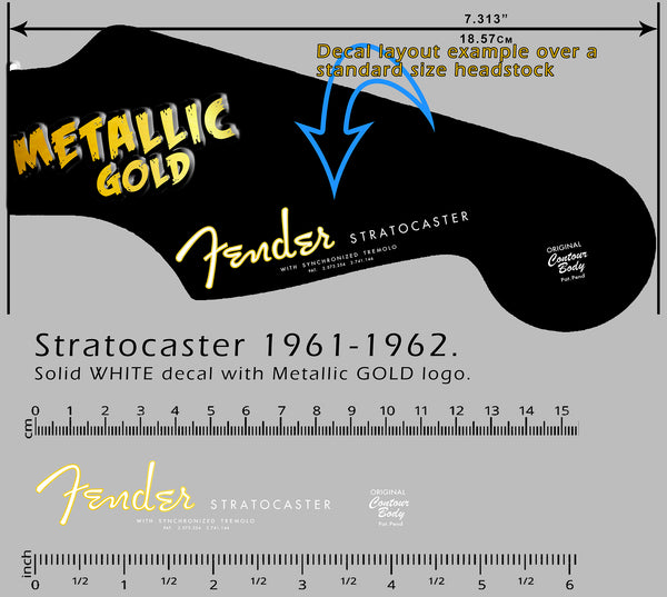 Stratocaster 1961-1962 WHITE & GOLD