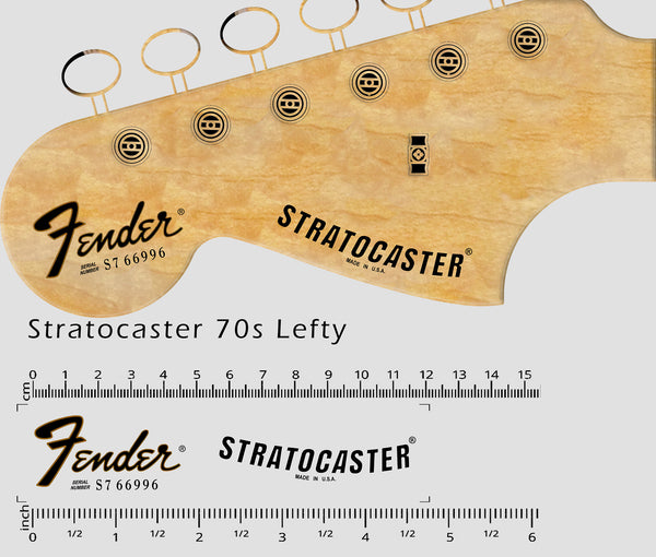 Stratocaster 70´s Lefty - Brown contour logo