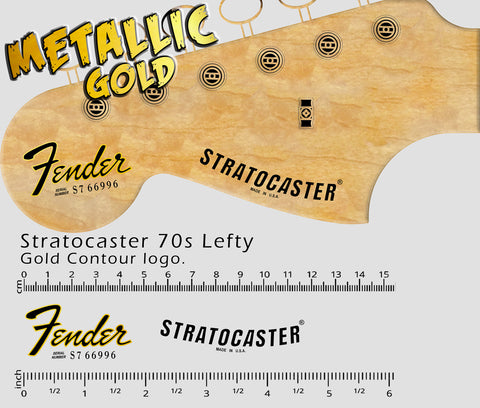 Stratocaster 70´s Lefty - GOLD logo