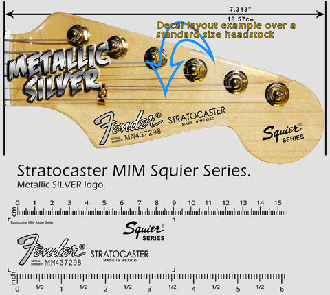 Stratocaster MIM Squier Series SILVER
