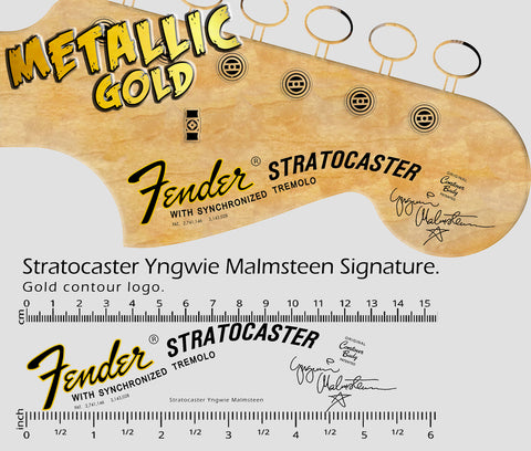 Stratocaster Yngwie Malmsteen Signature -  GOLD
