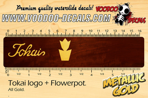 Tokai logo + Flowerpot GOLD